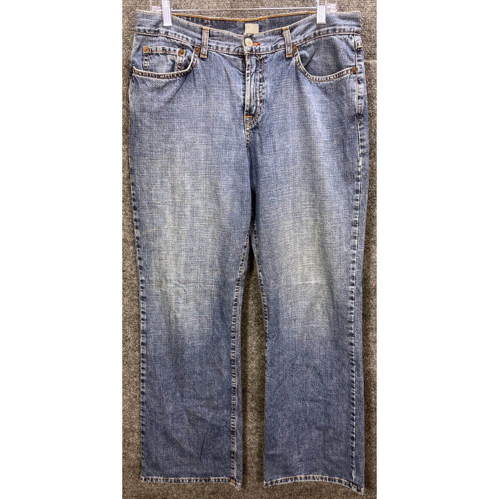 Vintage Lucky Brand Dungarees Jeans Bootcut Medium Wash Womens Size 14 (33x31)‎